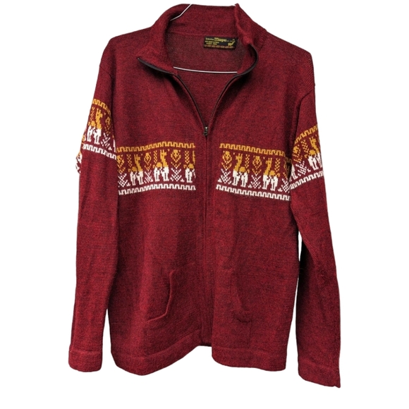 ARTE VIVO MIAPU Other - Arte Vivo 100% Baby Alpaca Cusco-Peru Sz XL Maroon